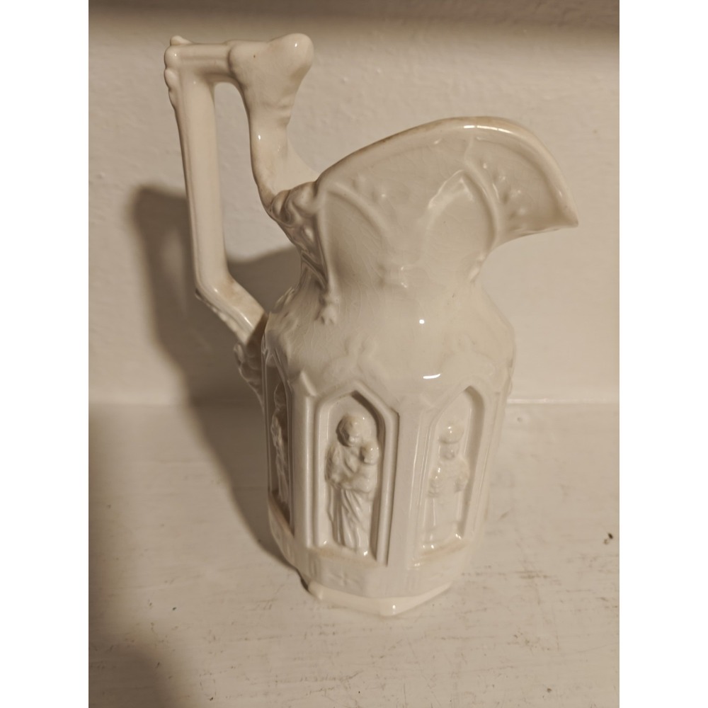 Vintage Lego Apostles Japan Pitcher Vase Ivory